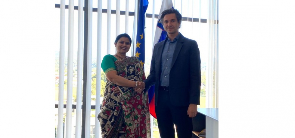 At the meeting with the Minister of Labou of the Republic of Slovenia Mr. Luka Mesec, Ambassador of India discussed bilateral matters concerning the mobility of professionals and workers between two countries and their social security.